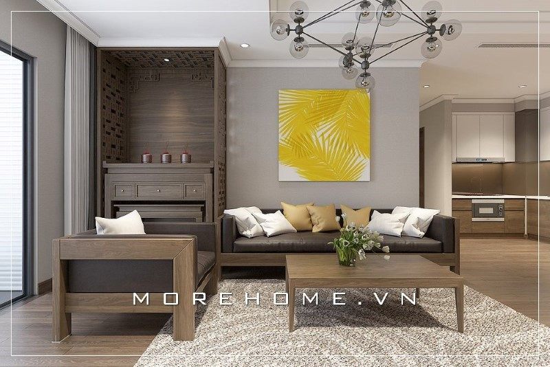 Sofa gỗ tự nhiên có kiểu dáng đơn giản nhưng lại có khả năng hút mọi ánh nhìn và rất thuận tiện.